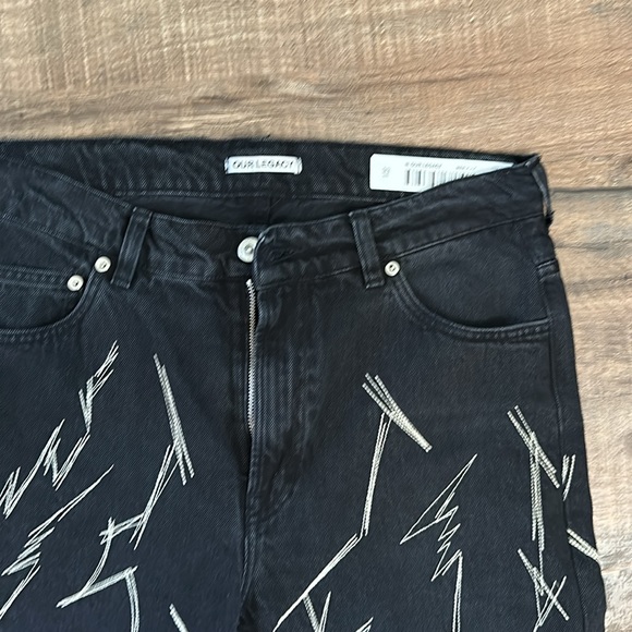 Our Legacy black embroidered jeans.Great cond - Picture 2 of 6